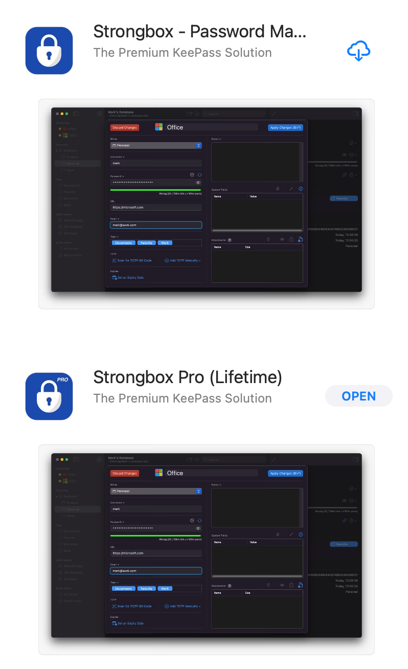 Strongbox app versions.png